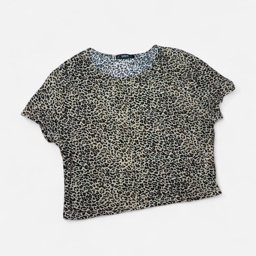 SHEIN Leopard Print Crop Top